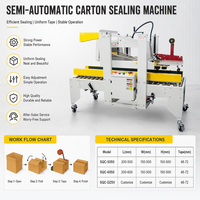 Machine automatique de pliage de boîtes en carton et de scellage par ruban adhésif