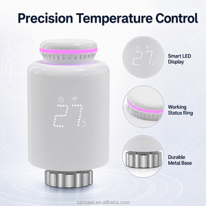 Valve thermostatique intelligente pour <span class=keywords><strong>radiateur</strong></span> Tuya WiFi, <span class=keywords><strong>thermostat</strong></span> programmable pour <span class=keywords><strong>radiateur</strong></span>, affichage LED, compatible avec Alexa Google Home - Product Image 6