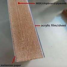 Panneau MDF en mélamine souple 50cm de largeur Film de protection PE revêtement de surface Logo de moulage par soufflage bonne résistance aux intempéries pas de résidus de colle - Product Image 4