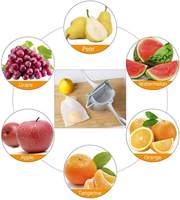 Hete Aanbieding RVS Multifunctionele Handmatige Citruspers Duurzame Aluminiummesjes Draagbare Citroenpers Fruit Groente