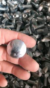 5/16x1/<span class=keywords><strong>2</strong></span> Grado <span class=keywords><strong>2</strong></span> Superficie chapada en zinc blanco DIN603 A2 Tornillos de entrenador de acero inoxidable <span class=keywords><strong>Cuphead</strong></span> con tuerca - Product Image 3