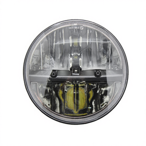 차량용 7인치 원형 LED 헤드라이트 하이-로우 빔 헤드램프 키트 12V 6000K 랭글러 JK TJ CJ 오토바이용 신제품 - Product Image 4