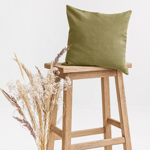 <span class=keywords><strong>Funda</strong></span> de lino y lino francés para almohada, cuadrada, <span class=keywords><strong>60x60</strong></span>, lisa, 100%, vintage, con cremallera - Product Image 5