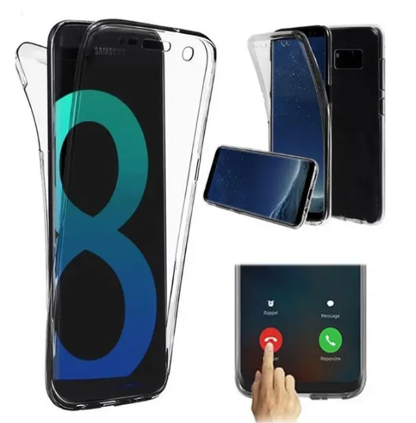 Super Thin 360 Degree Full Cover Gel TPU Phone Clear Back Case For iphone 15 Pro Max 13 Xs Max 14 plus