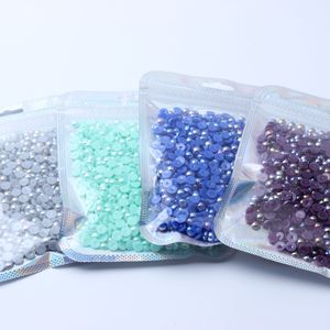 Nouveau style, 6 mm, 1000 pièces, nombreuses couleurs, strass en résine à coller, demi-plats, perles pour vêtements, robes, bricolage, scrapbooking - Product Image 4