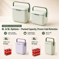 Glacière portable 8L pour pique-nique et camping, en PP isolé, personnalisable, avec poignée – Vente directe usine