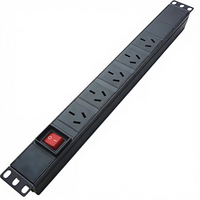 PDU de base 1U 19 pouces C13 C19 Argentine universel 6 8 10 20 voies, unité de distribution d'alimentation pour serveur, montage en rack de serveur