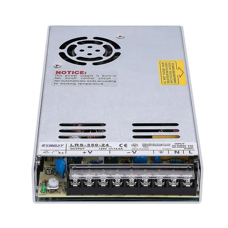 Fonte de alimentação, LRS-350-24 350w 5v 12v 24v 36v 48v 14.6a dc variável led fonte de alimentação de comutação para cctv câmera