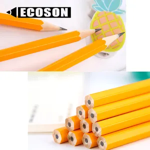 Pencil Leads Cheap Wholesale 2023 Basics Woodcased #2 Pre-sharpened HB Lead Bulk Box Packing School Yellow Wooden Kids Pencil With Eraser