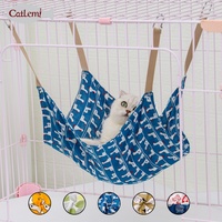 Summer Nature Pet Hamac suspendu en lin Cage pour chat Lit fenêtre avec motif imprimé pour chats