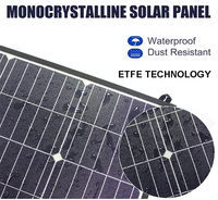 Panneau solaire monocristallin pliable 100W 18V 12V, kit de charge solaire portable pour camping-car, véhicule tout-terrain, batterie de voiture
