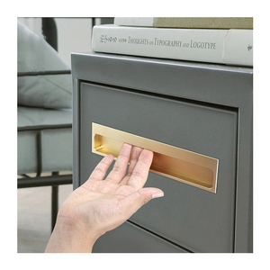 주방 수납장, 서랍장, 침실, 야외 창고, 빌라용 심플 메탈 슬라이딩 도어 알루미늄 매립형 손잡이 - Product Image 1