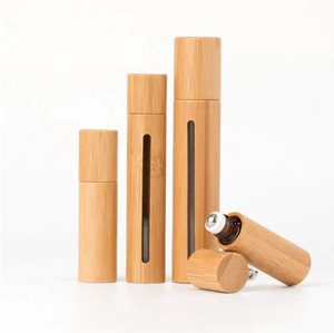 Flaconi Roll-on Personalizzati per Oli Essenziali 5ml, Flacone Roll-on in Bambù all'Ingrosso per Profumi 10ml - Product Image 4