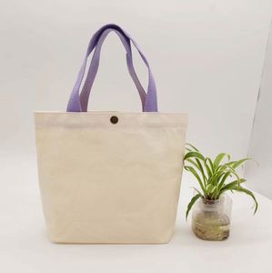Sac fourre-tout en toile personnalisé pour femme avec fonction musicale, fermeture ouverte, motif couleur unie - Sac cadeau - Product Image 2