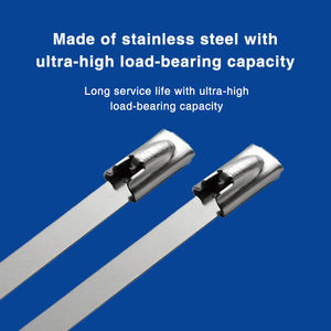 Attaches-câbles métalliques autobloquants en acier inoxydable KSS 316 de qualité supérieure de Taiwan, résistants à la rouille, résistants aux températures élevées/bas, 4,6x152 mm - Product Image 4