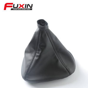Couvre-poignée de levier de vitesse Fuxin en cuir noir pour véhicules Iveco de taille moyenne - Product Image 2