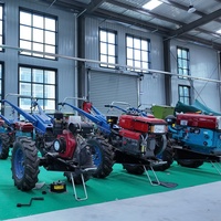 Motoculteur diesel à deux roues pour l'agriculture, le labour, le désherbage et la culture