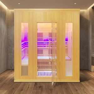 Sauna Seca Interior de Alta Calidad para 3-4 Personas, Sauna Infrarroja de Espectro Completo, Estilo Moderno - Product Image 1