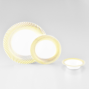 Disposable Plates Plastic cutlery Round tray Disposable cutlery