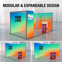Boîte à lumière modulaire YTSF-I5 à affichage dynamique pour stand d'exposition avec toile tendue rétroéclairée, durable et facile à assembler