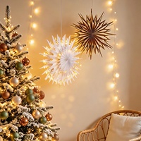 Decoraciones Navideñas, de San Valentín y para Bodas, Estrellas de Papel, Colgantes de Copos de Nieve, Faroles de Papel Multicapa, Decoración para Fiestas