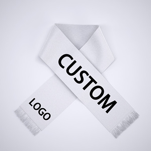 高品質両面カスタムニットネックファンフットボールサッカーブルースカーフハットカスタムサイウェイスカーフ - Product Image 1