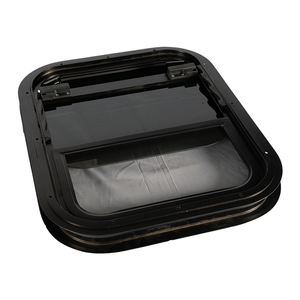 Ventanas de aluminio para caravanas, ventanas correderas verticales para <span class=keywords><strong>autocaravanas</strong></span>, ventanas negras para vehículos recreativos - Product Image 5