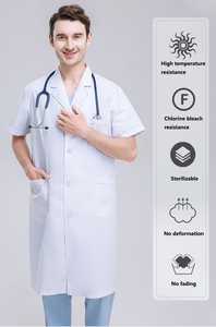 Blouse de Médecin Blanche pour Salle d'Opération, Pharmacie, Laboratoire – Costume Confortable et Durable pour Clinique Vétérinaire – Blouse de Médecin à Manches Longues - Product Image 5