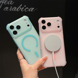 เคสโทรศัพท์มือถือแบบแม่เหล็กกันกระแทกสี่มุม ผิวสัมผัสนุ่มด้าน สำหรับ iPhone 18 17 16 15 14 Pro Max - Product Image 2
