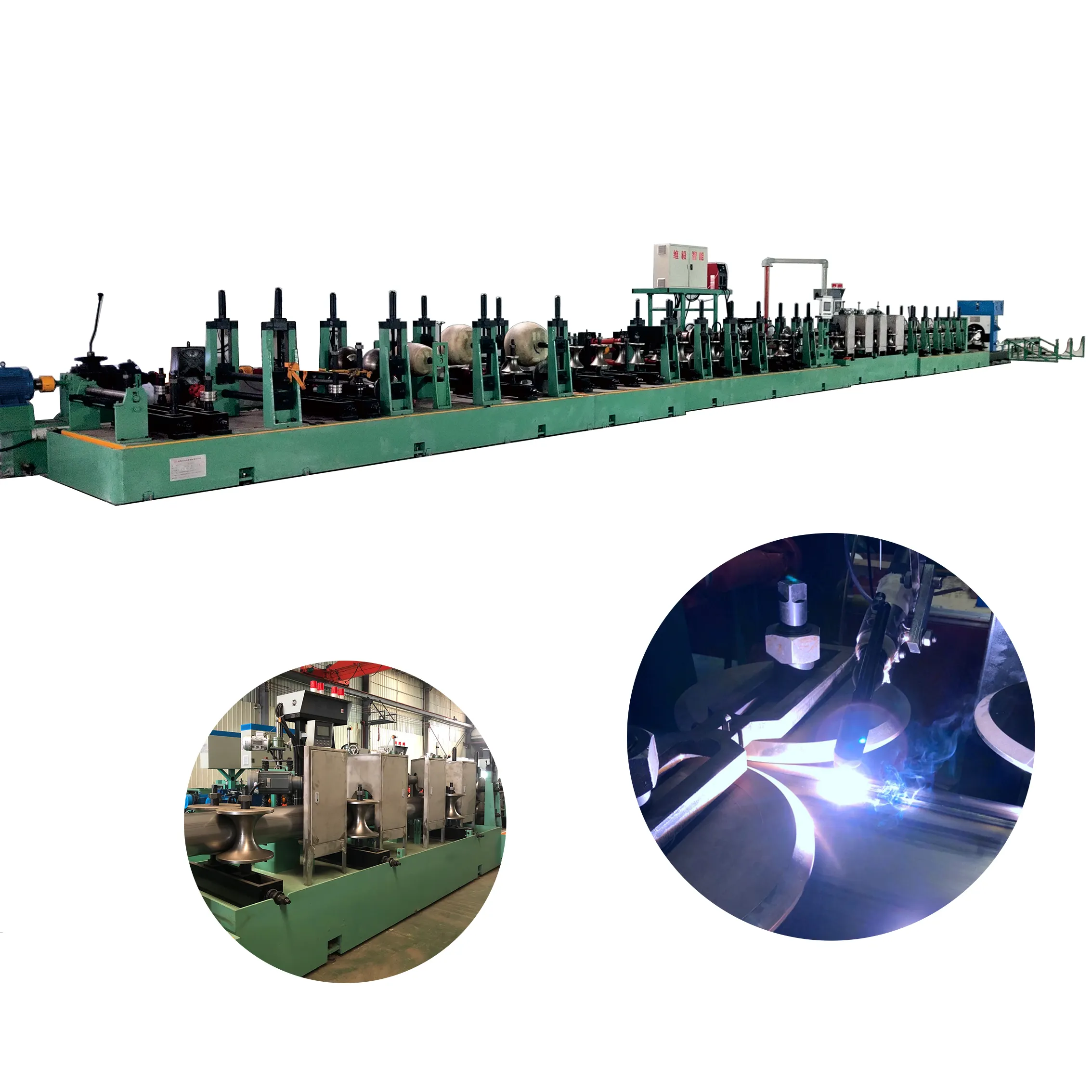 Maquinaria de formación de tubos inoxidables, máquina de fabricación de tubos, línea de producción de tubos de acero
