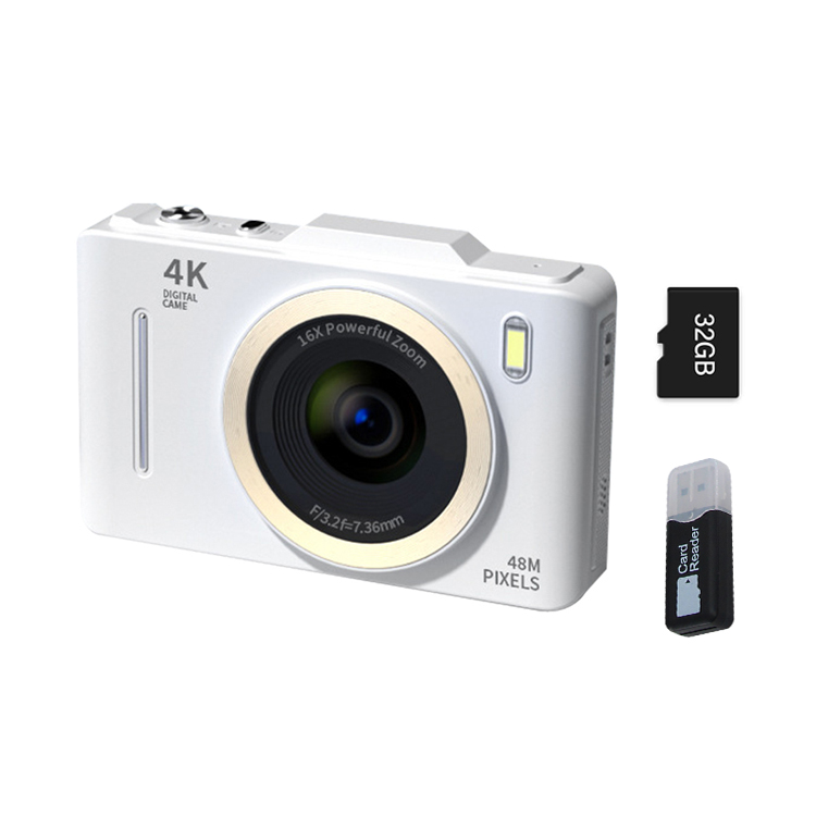 Blanco + TARJETA DE 32GB TF