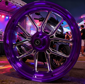 Direct Fit CNC Billet Wheels for Yamaha XMAX300 - Custom Pattern Lightweight Alloy Rims for Southeast Asia - Product Image 4