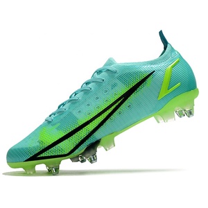 Chaussures de football haut de gamme en toile pour terrain, crampons FG SG, personnalisables, vente en gros, OEM, semelle extérieure en PVC, tendance, <span class=keywords><strong>pas</strong></span> chères - Product Image 1