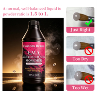 Monomère Acrylique EMA en Gros 500ml Marque Privée Logo Personnalisé Liquide pour Ongles Sans HEMA Fournitures Professionnelles de Manucure pour Salons Fabricant
