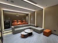 Meistverkauftes Echtleder Ecksofa-Set mit Verstellbaren und Klappbaren Sitzen für Privates Kino, Heimkino und Wohnzimmer