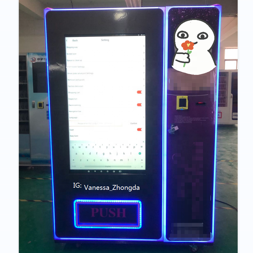 Торговый автомат для одежды с большим сенсорным экраном