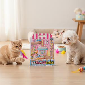 Mimiworld 2025 Nouveau YUMMY SHAKE HOUSE Yumyum Jouet interactif et de mouvement coréen pour animaux de compagnie - Product Image 3