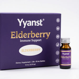 OEM Vegan <b>Dietary</b> Supplement Boost Immunity Elderberry Extract Oral Liquid Immune Support Elderberry Drink - Product Image 1