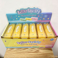 Jouet Squishy en forme de bâton de beurre rempli de slime, à remontée lente, anti-stress à presser, pour l'approvisionnement en détail