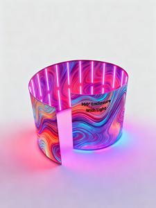 Portatile rotondo 360 foto cabina foto sfondo circolare con luce - Product Image 4