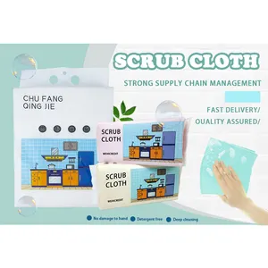 Manufacture Low Price Disposable Kitchen Cleaning Products Dish Towels Scrub Cloth Dishcloth