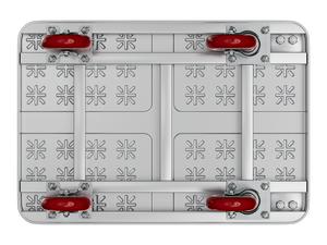 Endüstriyel ve taşıma kargo uygulamaları için dayanıklı dört tekerlekli uygun depolama çelik kasa el arabası için katlanabilir - Product Image 3