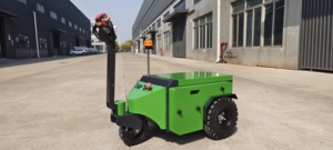 Tractor de Remolque Manual Verde 4X4 con Neumáticos para Terreno Accidentado, Uso en Construcción - Product Image 4