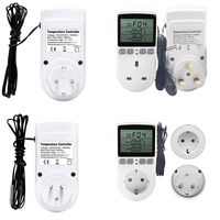 Prise de courant avec thermostat intelligent 16A 220V, contrôleur de température avec minuterie, sonde de capteur, contrôle numérique du chauffage et du refroidissement