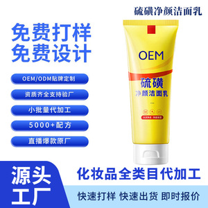 Nettoyant Visage au Soufre OEM, Formule Acides Aminés, Contrôle du Sébum et Hydratant, Pour Usage Général - Product Image 2
