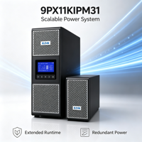 Eaton 9PX11KIPM31 10000Wh Onduleur en ligne pour utilisation monophasée en réseau/ordinateur, montage en rack, batterie de secours