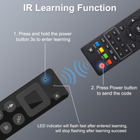 T8 Pro télécommande de recherche vocale sans fil, tout-en-un 2.4G, double Mode Air Mouse avec fonction d'apprentissage IR