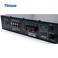 Console de mixage Thinuna TA-180D II 100V/70V 180W, système de sonorisation PA, amplificateur de puissance avec tuner USB et Bluetooth