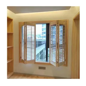 Customized Color Vertical aluminum bi fold shutters folding louver door and sliding louvers sliding door Louver Shutter door