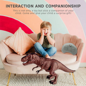 Modèle de dinosaure robot télécommandé rechargeable pour enfants, T-Rex et Triceratops, en plastique, à infrarouge, pour la vente en gros - Product Image 4